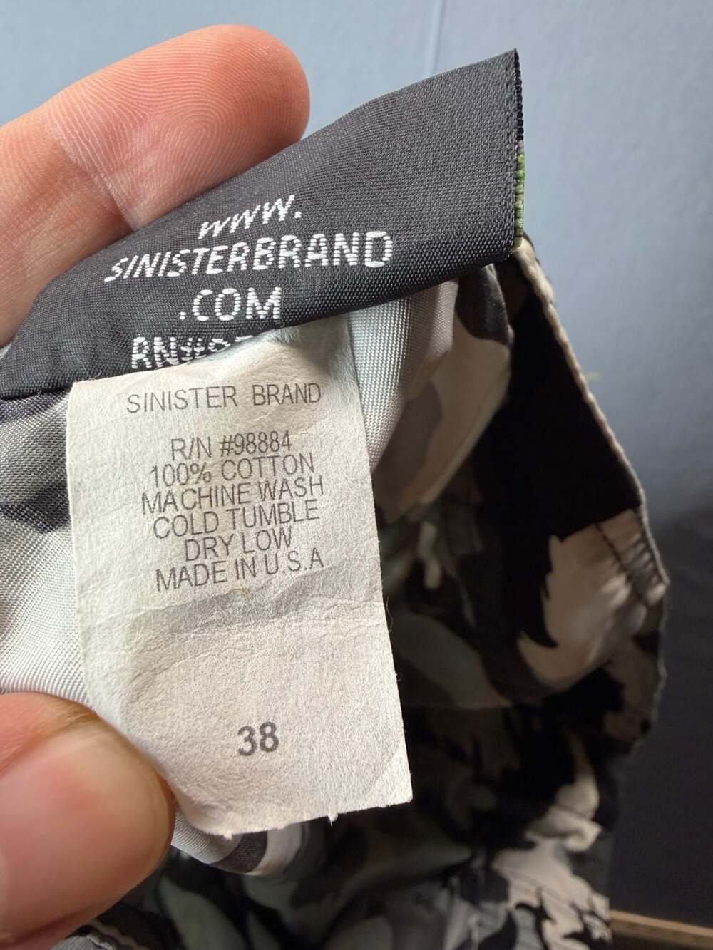 Sinister Brand Board Shorts UFC Trunks sample 38 Camouflage Grey Black Xyience - Picture 5 of 8